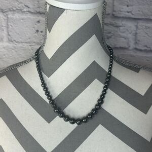 Premier Designs Hematite Beaded Necklace